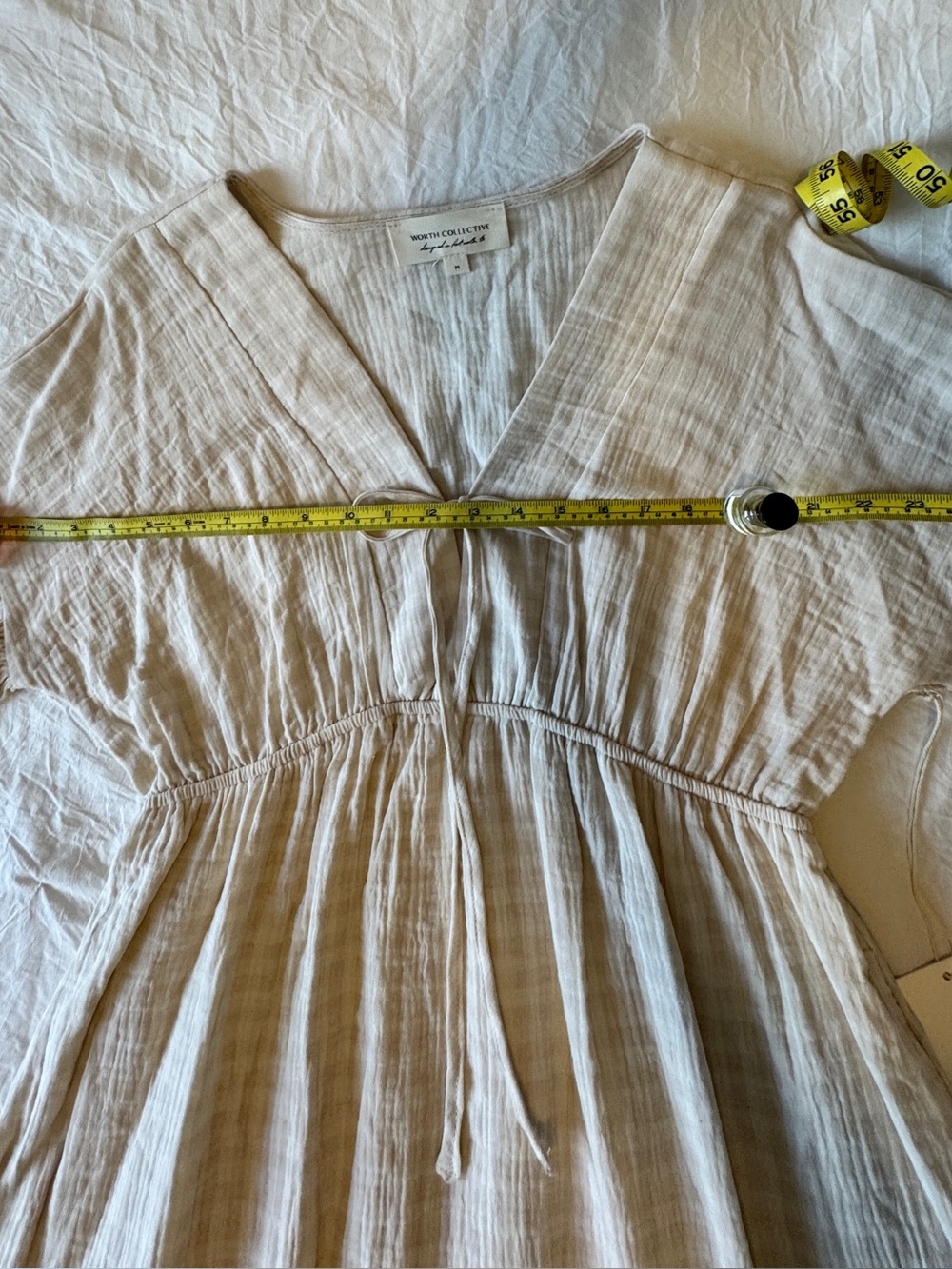 NWT, Worth Collective Hunter Dress, 100% Cotton, Baby Pink Plaid, Medium - Picture 12 of 17